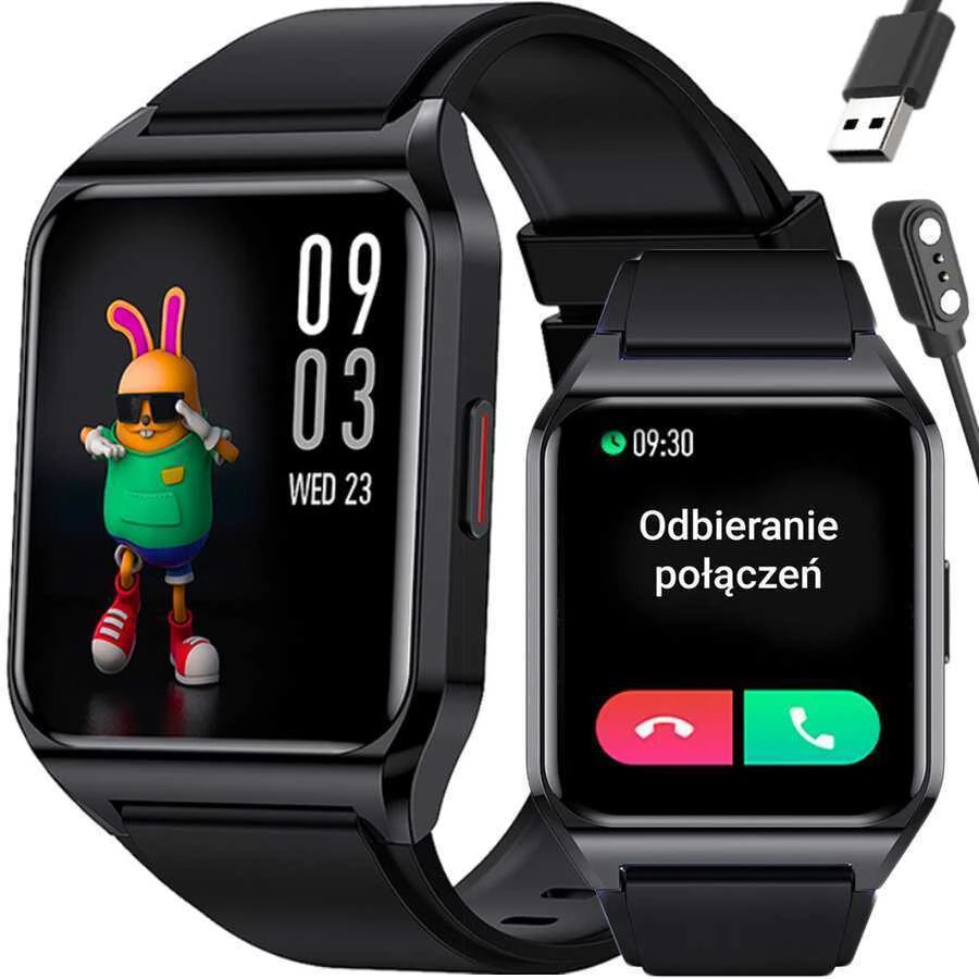 Išmanusis laikrodis Rubicon RNCE89, Juodos spalvos