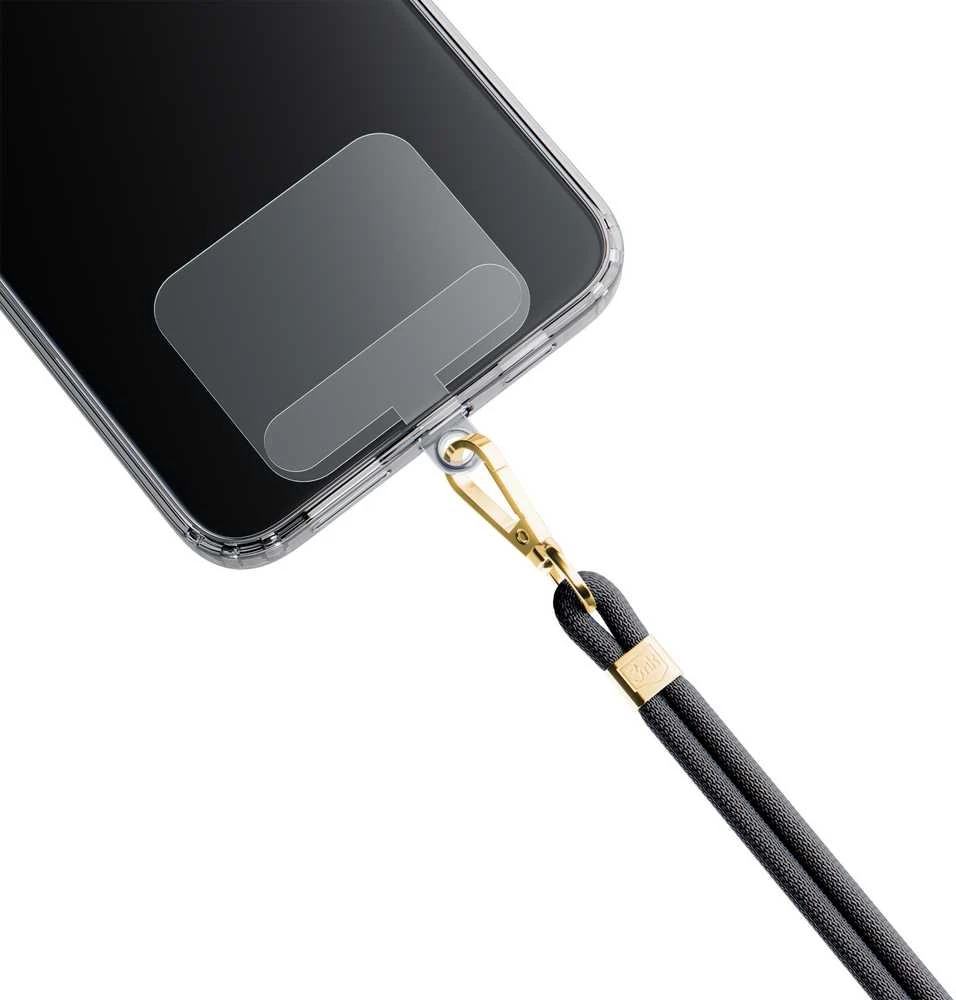 3MK EasyClip juodos spalvos (auksinis) virvelė telefonui