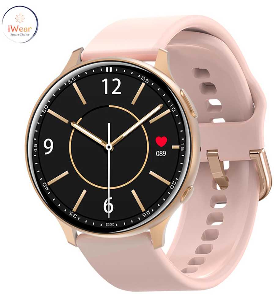 Išmanusis laikrodis iWear Active 2, Rožinio aukso spalvos korpusas su rožinės spalvos dirželiu