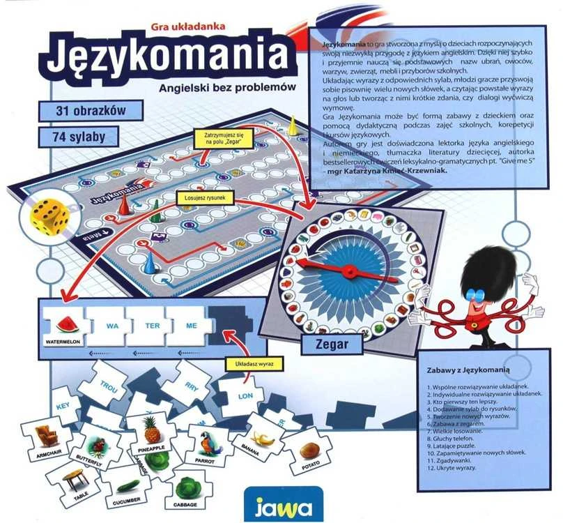 Dėlionės žaidimas jezykomomania anglų kalba Jawa