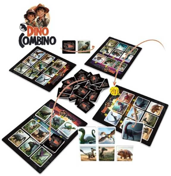 Jawa Memory stalo žaidimas DINO Combino - dinozaurai GR0714