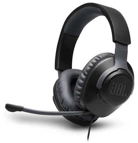 Žaidimų ausinės JBL Quantum 100, Juodos