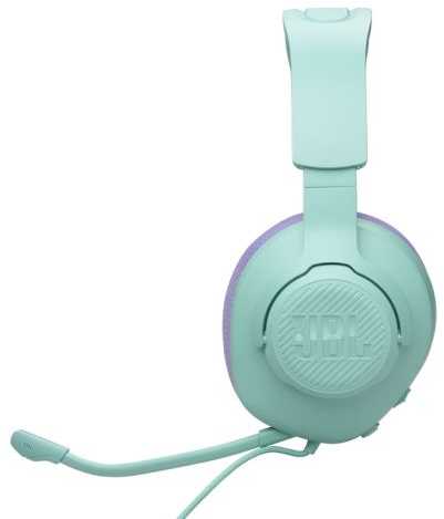 JBL Quantum 100M2 laidinės žaidimų ausinės su mikrofonu, Violetinės ir elektrinės spalvos