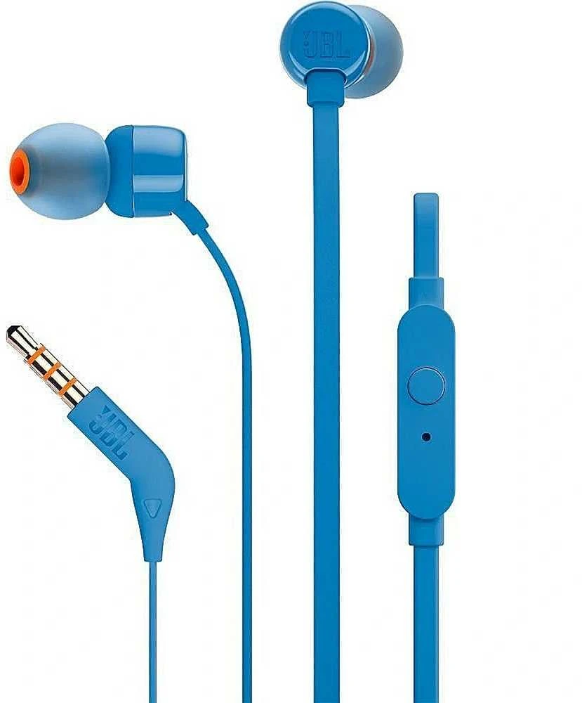Ausinės JBL TUNE T110 Pure Bass Sound mėlynos