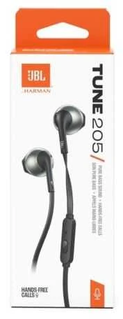 Ausinės JBL T205 Juodas - In Ear-Kopfhrer su mikrofonu