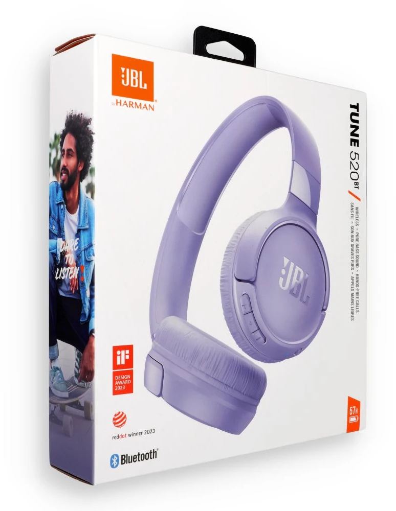 JBL Tune 520BT Bluetooth ausinės violetinės spalvos