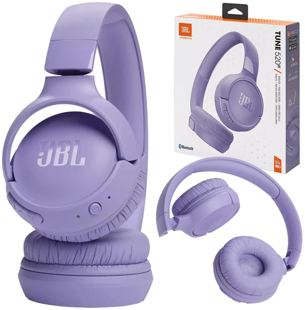 JBL Tune 520BT Bluetooth ausinės violetinės spalvos
