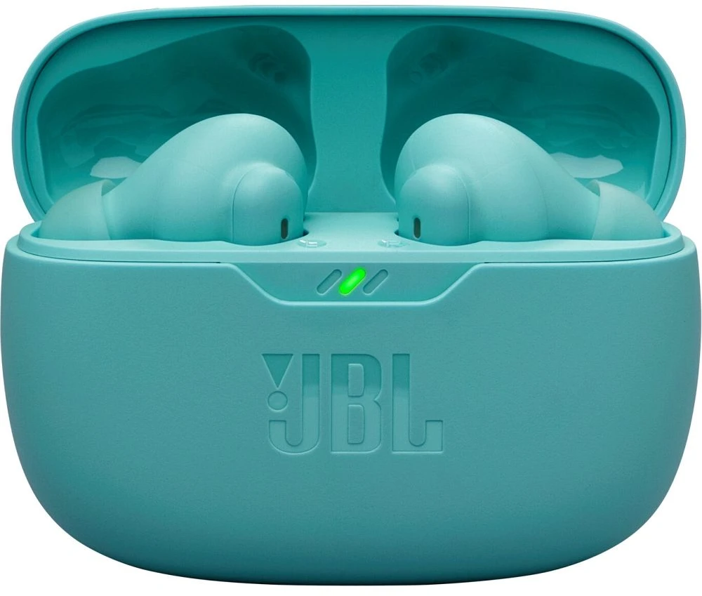 JBL Wave Beam2 belaidės ausinės, Melsvos spalvos