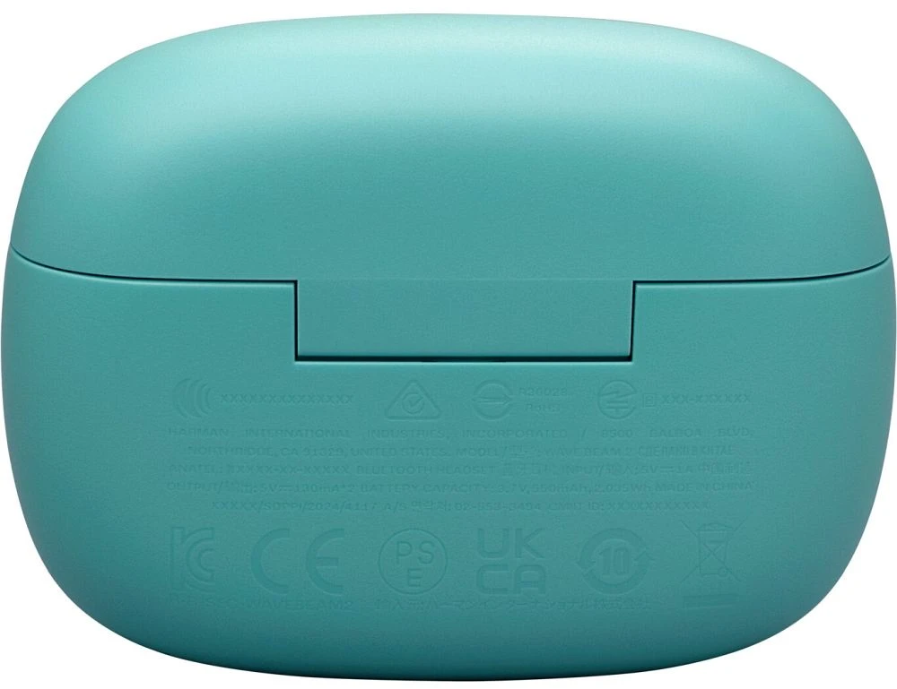 JBL Wave Beam2 belaidės ausinės, Melsvos spalvos