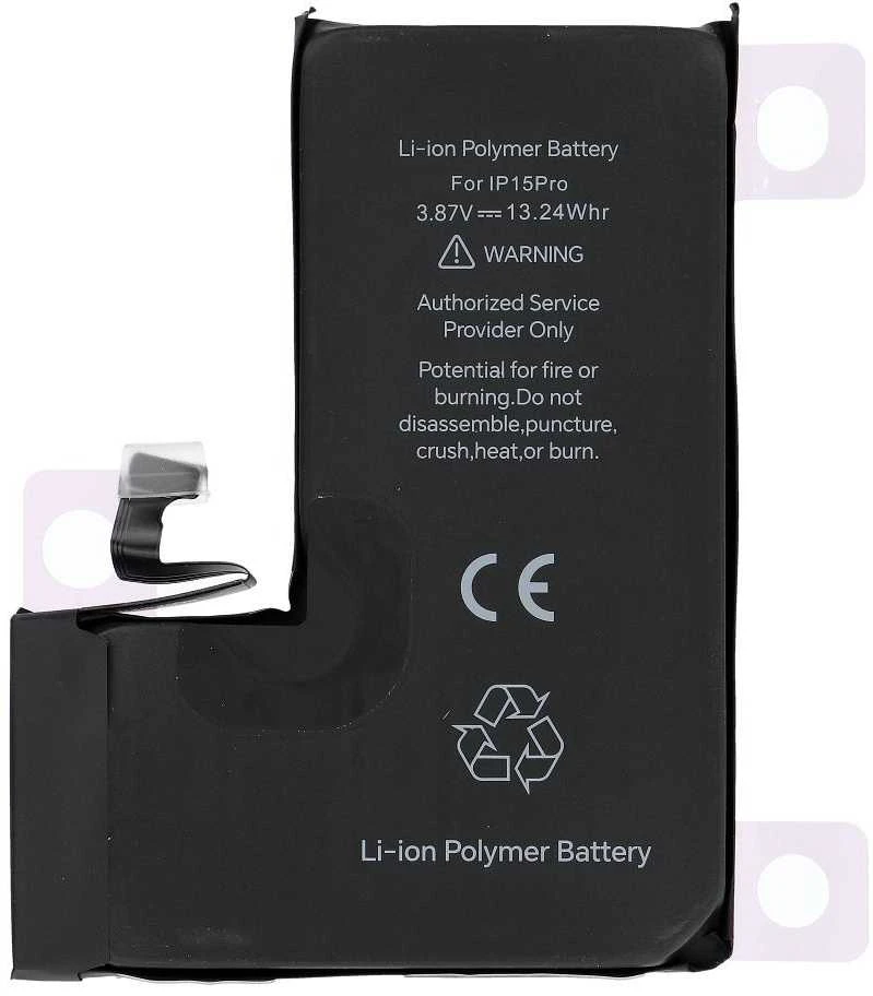 JCID diagnozuojama (naudota) iPhone 15 Pro baterija 3420 mAh (didelės talpos)