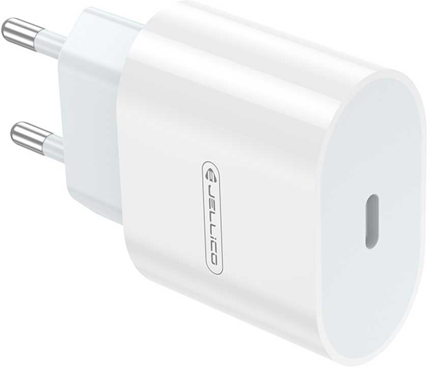 20W PD USB-C Laidinis įkroviklis Jellico AK200 baltos spalvos
