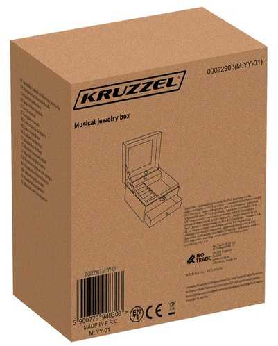 Kruzzel Papuošalų dėžutė/dėklas su muzikos dėžute 22903