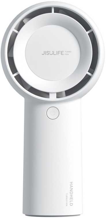 Mini dmuchawa Jisulife Handheld Fan Life5 Plus 4000 mAh przenośny wiatraczek wentylator USB - balta