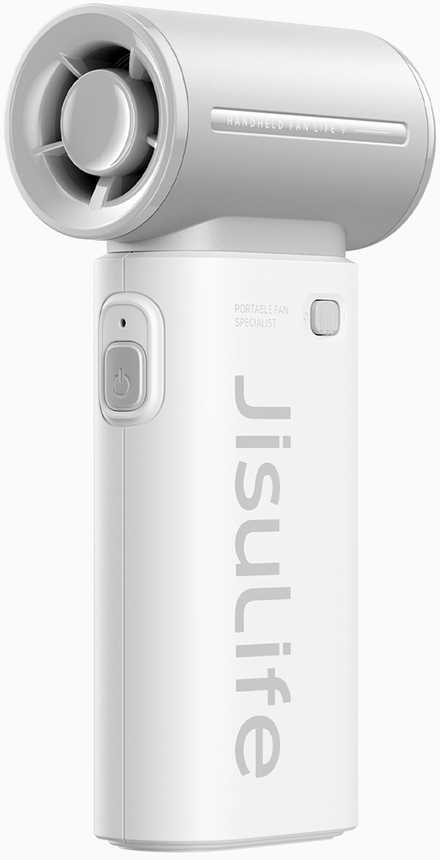 Jisulife nešiojamas ventiliatorius Life9 3600mAh USB mini ventiliatorius – pilka