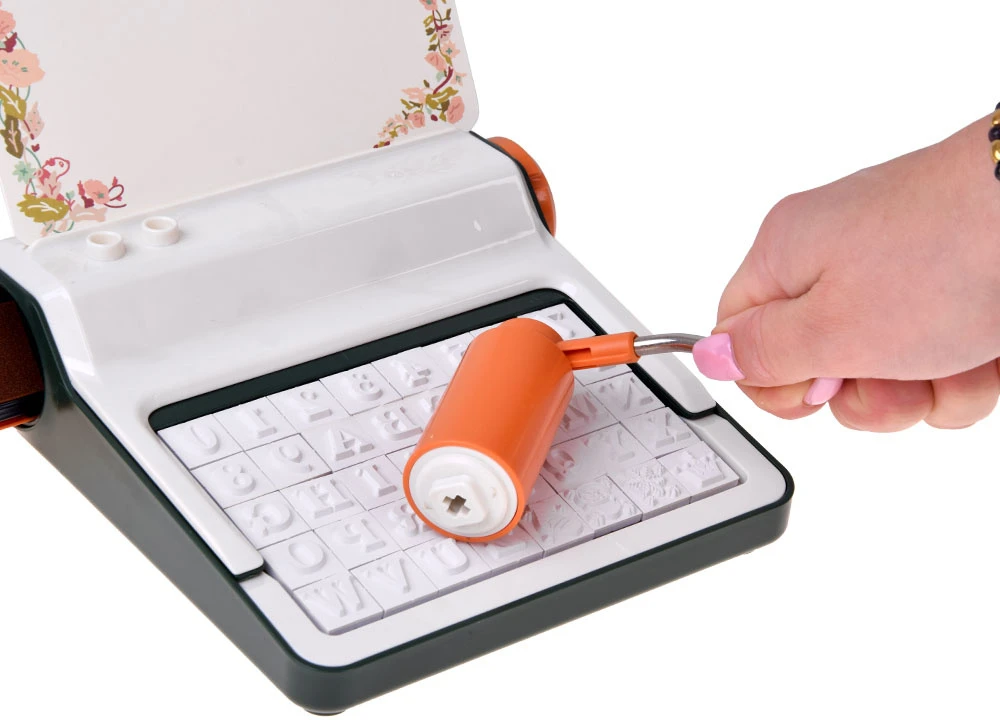 Jokomisiada 2-in-1 printing and embossing stamp machine - learning letters ZA6463