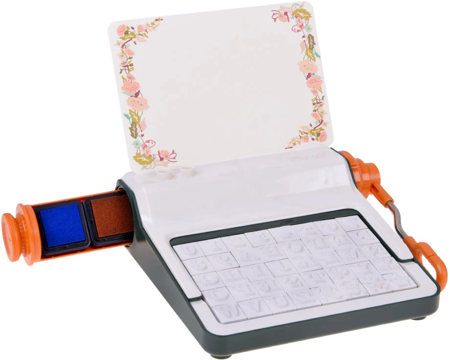Jokomisiada 2-in-1 printing and embossing stamp machine - learning letters ZA6463