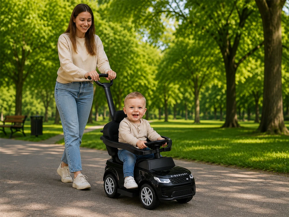 Jokomisiada 2-in-1 Range Rover Ride-On for Children with Sounds ZA6171