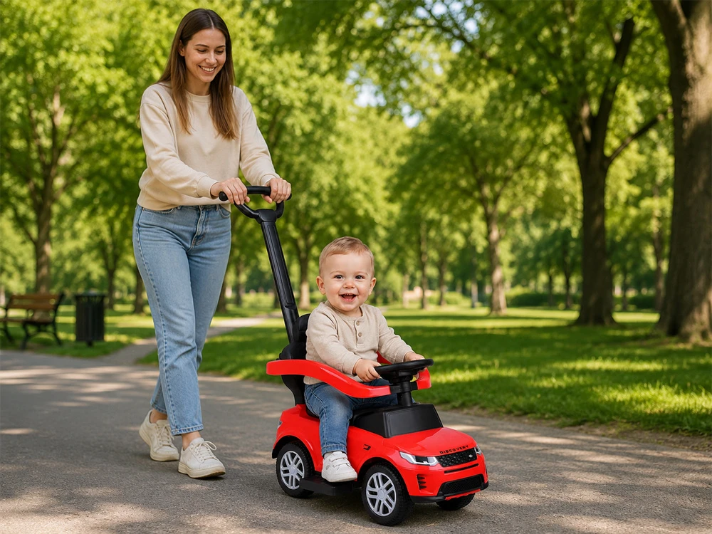 Jokomisiada 2-in-1 Range Rover Ride-On for Children with Sounds ZA6171