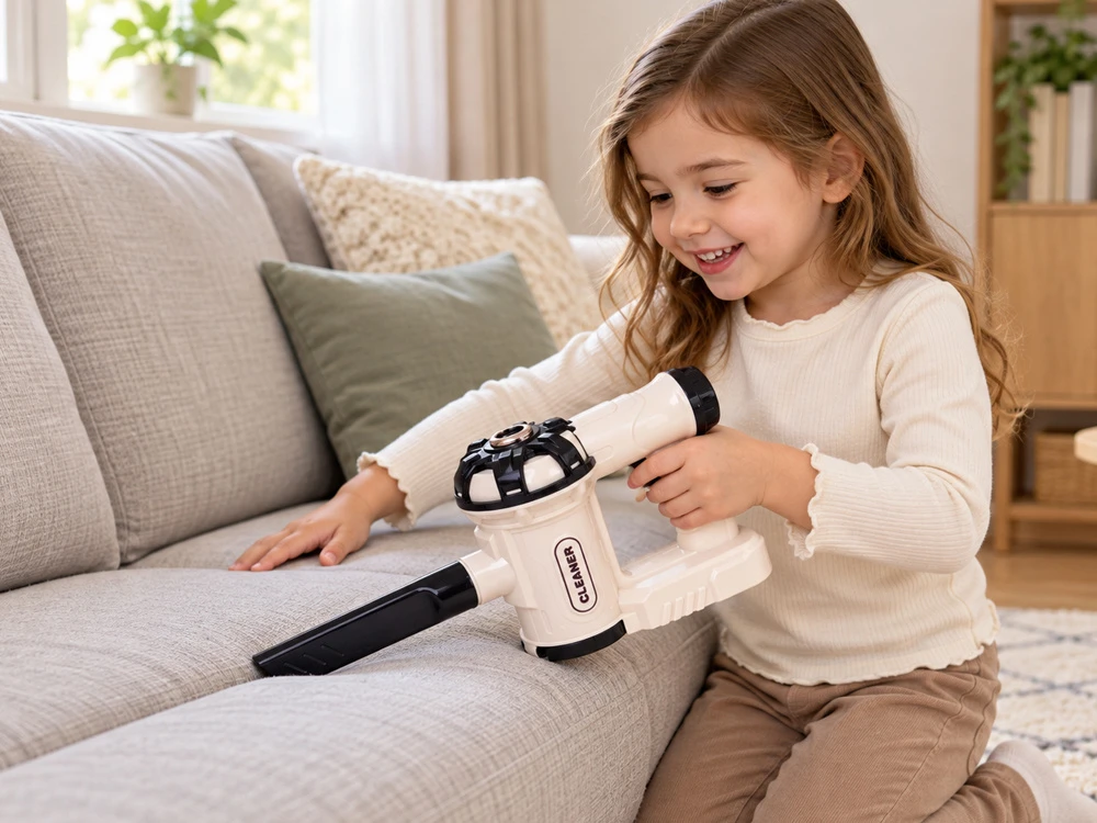 Jokomisiada 2-in-1 VACUUM CLEANER for children Series: Small household appliances - sucks up balls with sound ZA6203