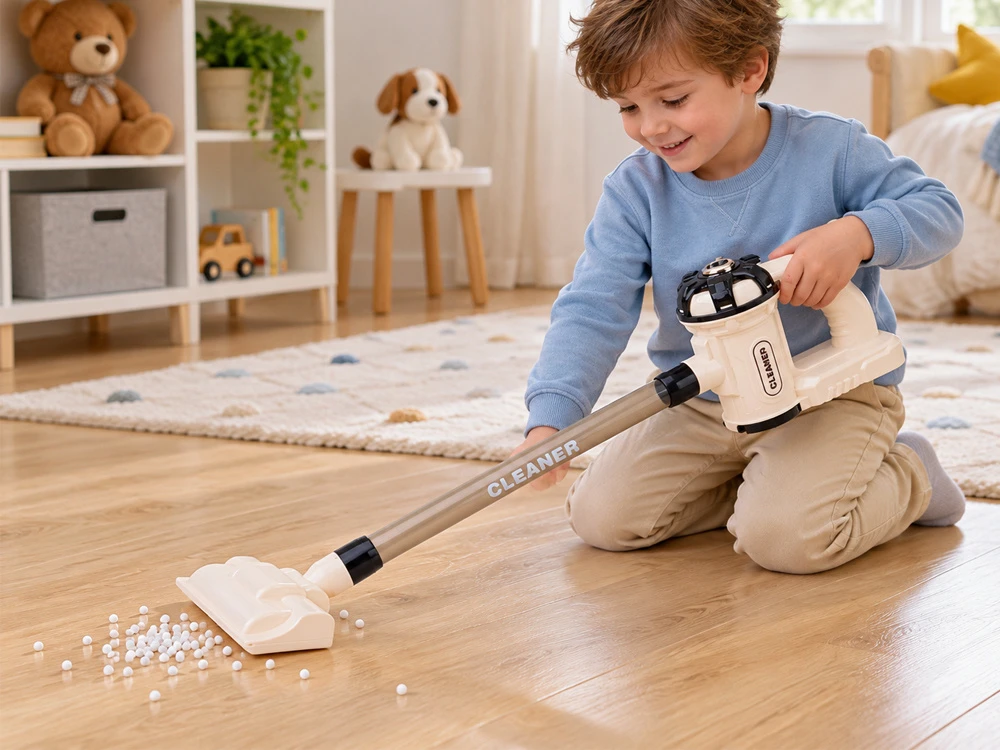 Jokomisiada 2-in-1 VACUUM CLEANER for children Series: Small household appliances - sucks up balls with sound ZA6203