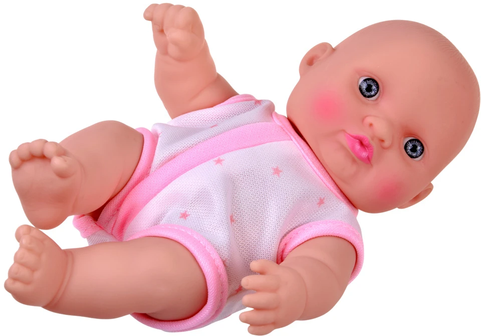 Jokomisiada 20 cm Baby Doll in a Carrier with Pacifier, Bottle and Accessories ZA6332