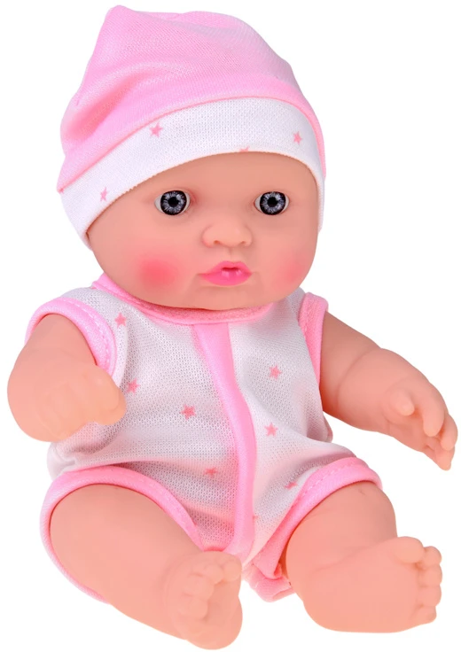 Jokomisiada 20 cm Baby Doll in a Carrier with Pacifier, Bottle and Accessories ZA6332