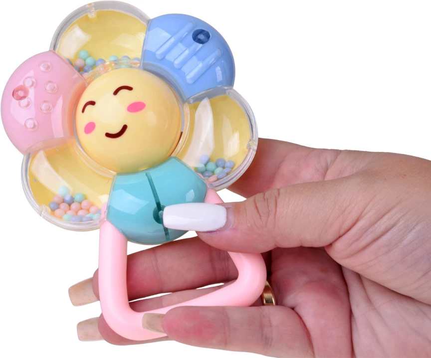 Jokomisiada 2in1 rattle and teether - large set of 8 pcs. PASTEL for toddlers ZA6627