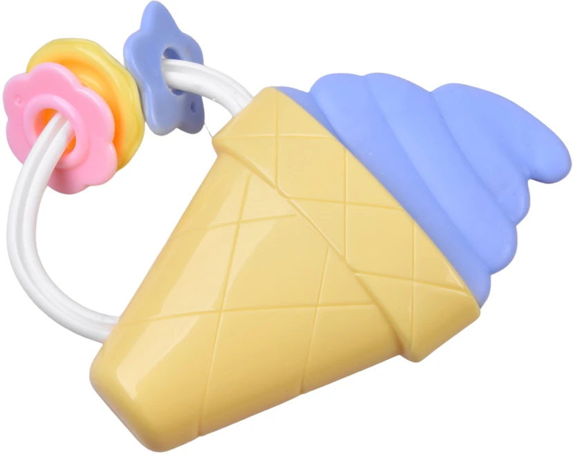 Jokomisiada 2in1 rattle and teether - large set of 8 pcs. PASTEL for toddlers ZA6627