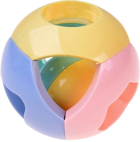 Jokomisiada 2in1 rattle and teether - large set of 8 pcs. PASTEL for toddlers ZA6627