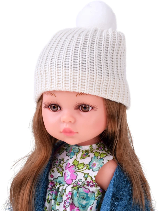 Jokomisiada 35cm AUTUMN doll with ruda hair in a coat and hat ZA6438