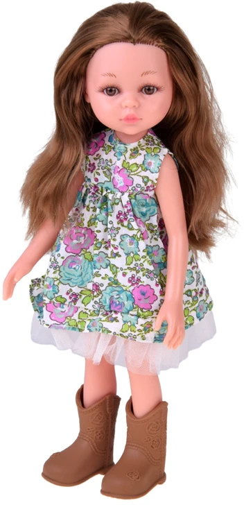 Jokomisiada 35cm AUTUMN doll with ruda hair in a coat and hat ZA6438