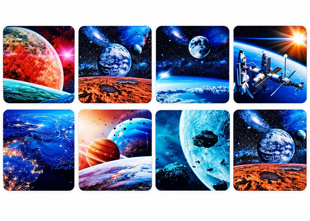 Jokomisiada 3D glasses KOSMOS stereoscope - 14 amazing cosmic images ZA6453