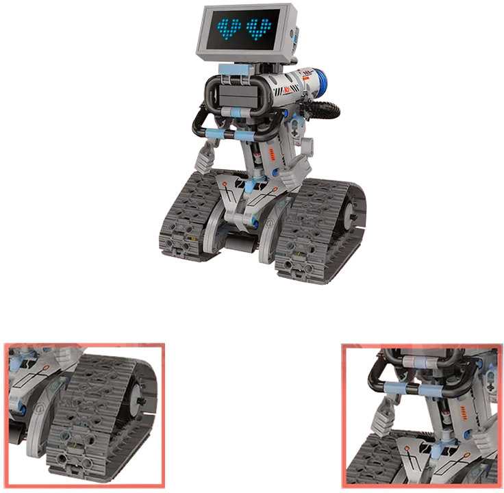 Jokomisiada 5-in-1 Remote Controlled Building Blocks - Build ROBOTS and Bring Them to Life! RC0742