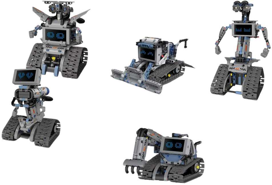 Jokomisiada 5-in-1 Remote Controlled Building Blocks - Build ROBOTS and Bring Them to Life! RC0742