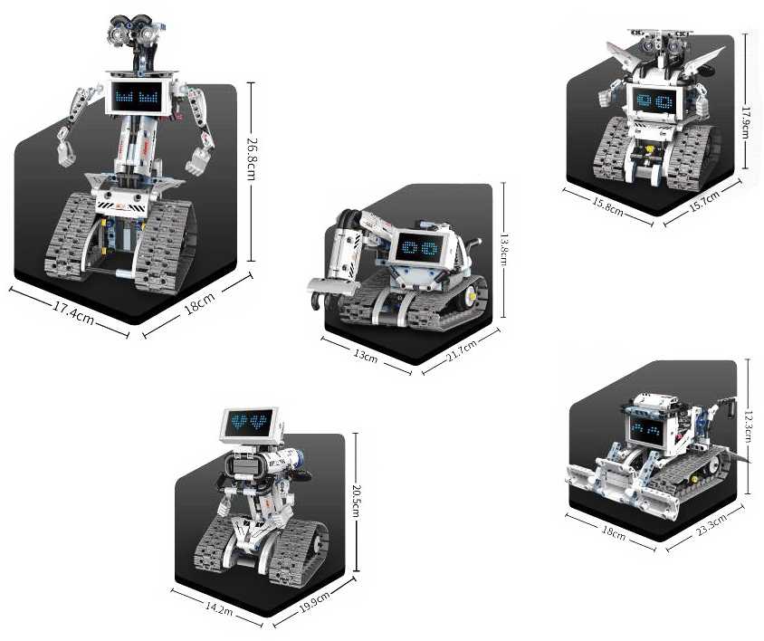 Jokomisiada 5-in-1 Remote Controlled Building Blocks - Build ROBOTS and Bring Them to Life! RC0742