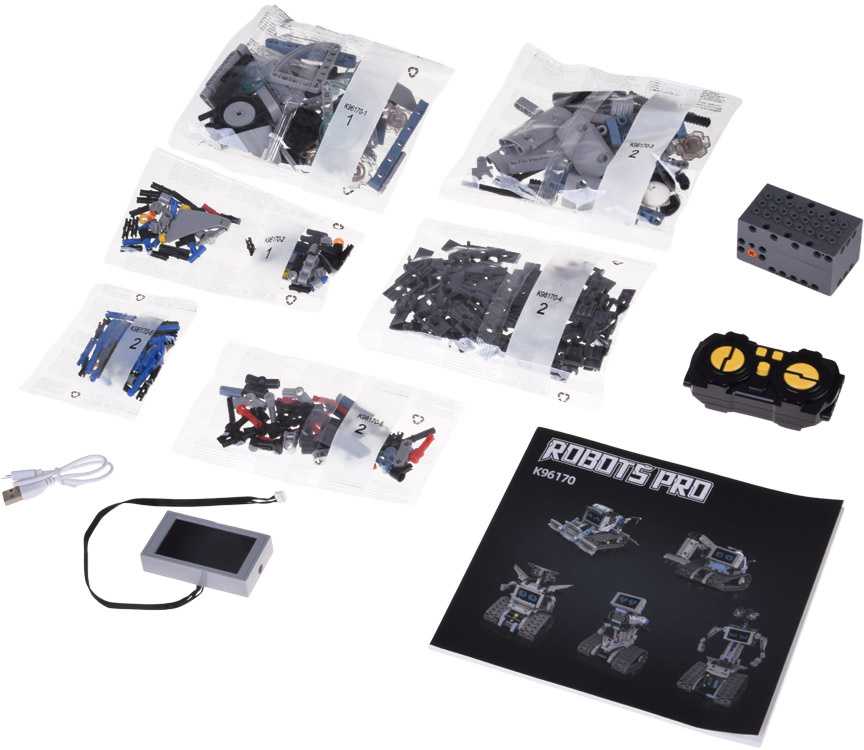 Jokomisiada 5-in-1 Remote Controlled Building Blocks - Build ROBOTS and Bring Them to Life! RC0742