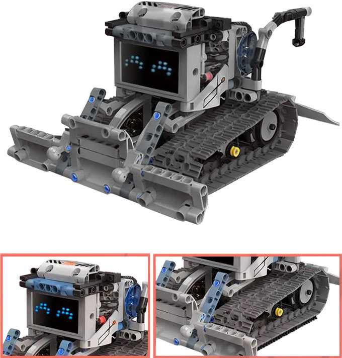 Jokomisiada 5-in-1 Remote Controlled Building Blocks - Build ROBOTS and Bring Them to Life! RC0742