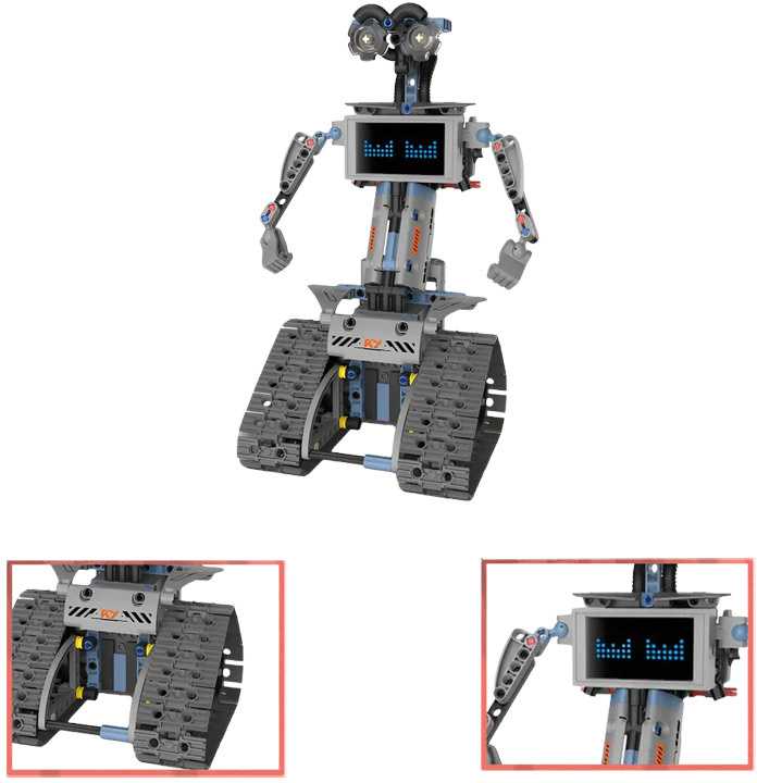 Jokomisiada 5-in-1 Remote Controlled Building Blocks - Build ROBOTS and Bring Them to Life! RC0742