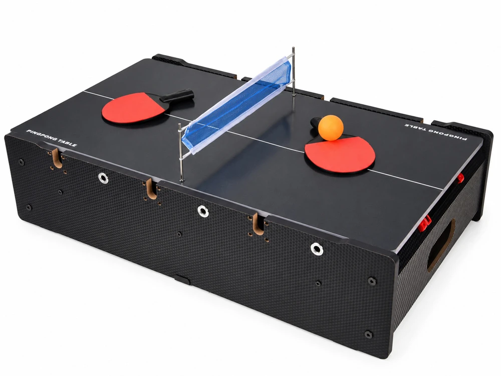 Jokomisiada 6-in-1 Gaming Table Electric Air Hockey, Foosball, Billiards, Ping-Pong GR0842