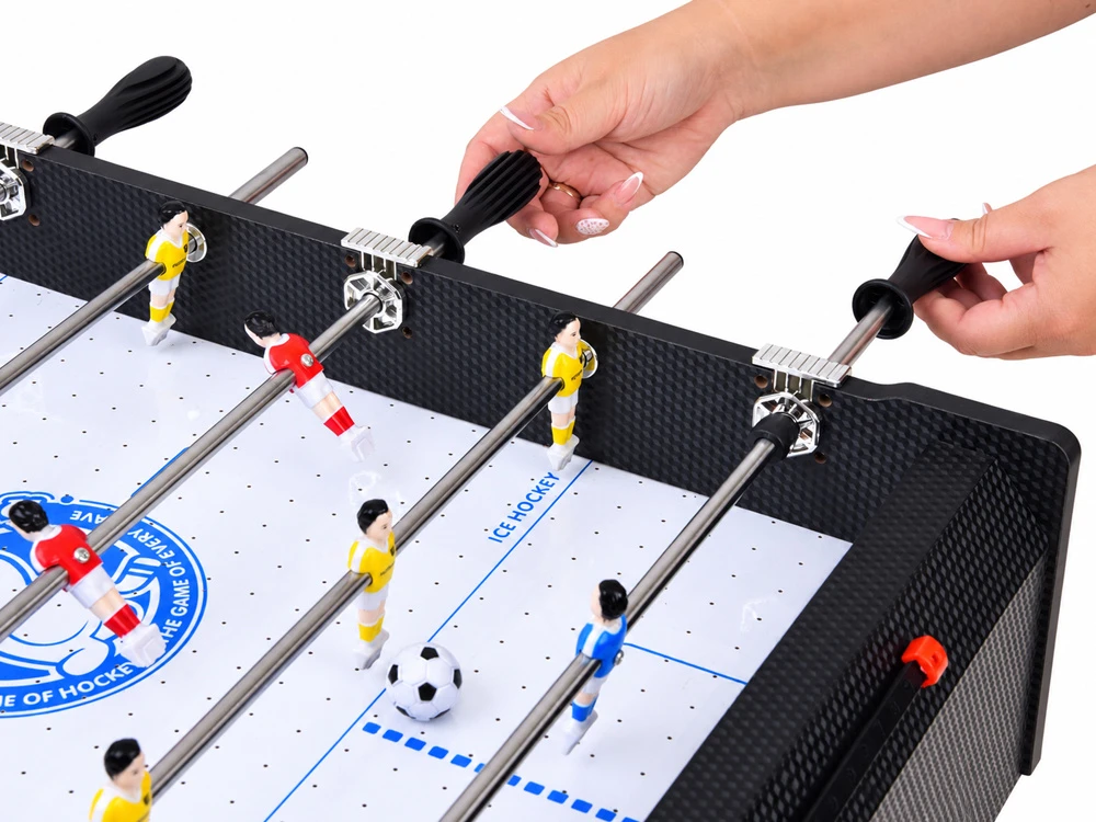 Jokomisiada 6-in-1 Gaming Table Electric Air Hockey, Foosball, Billiards, Ping-Pong GR0842