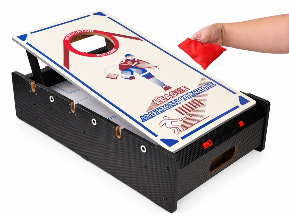 Jokomisiada 6-in-1 Gaming Table Electric Air Hockey, Foosball, Billiards, Ping-Pong GR0842