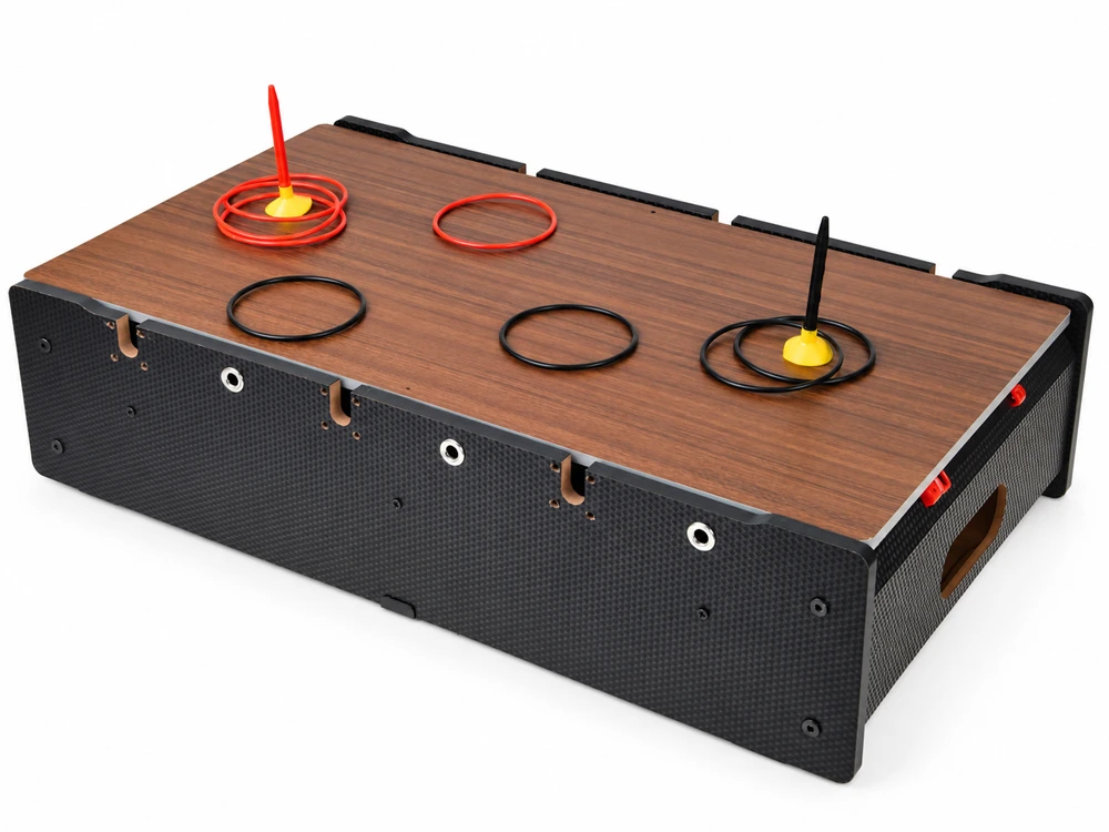 Jokomisiada 6-in-1 Gaming Table Electric Air Hockey, Foosball, Billiards, Ping-Pong GR0842