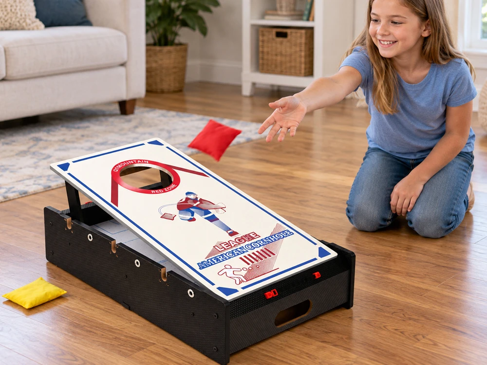 Jokomisiada 6-in-1 Gaming Table Electric Air Hockey, Foosball, Billiards, Ping-Pong GR0842