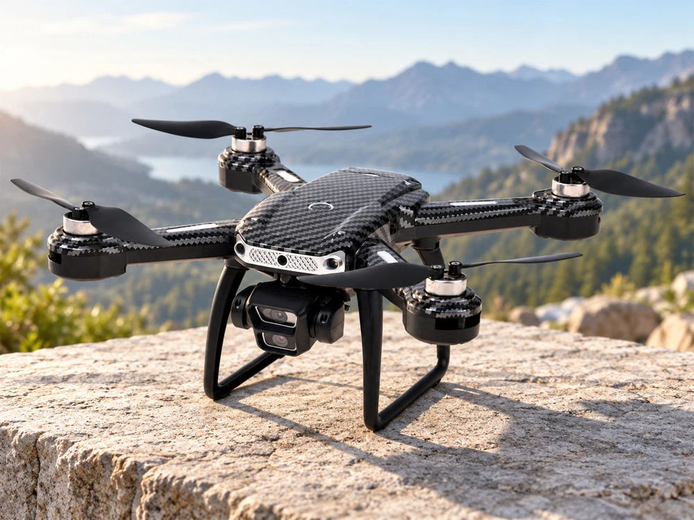Jokomisiada A19P RC Drone HD Kamera Remote Control with Screen Obstacle Avoidance Case RC0774
