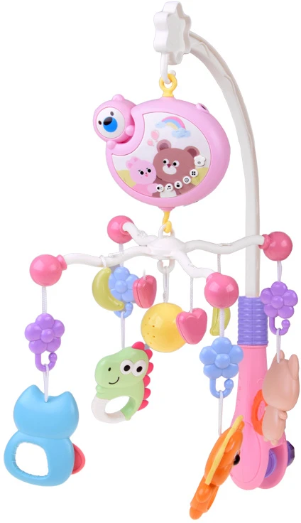Jokomisiada Animal Cot Mobile with Projektorius, Music Box and Remote Control ZA6272