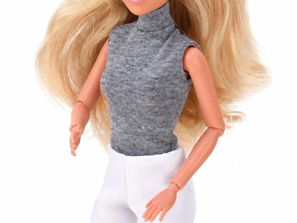 Jokomisiada Anlily Classic Style Doll - Brown Coat and Juodas Dress ZA6233
