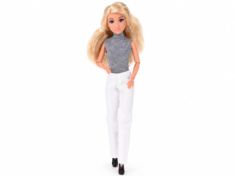 Jokomisiada Anlily Classic Style Doll - Brown Coat and Juodas Dress ZA6233