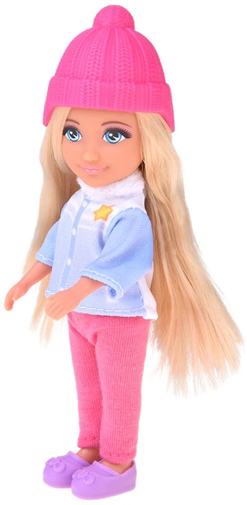 Jokomisiada Anlily Winter Style Doll - Small and Large in Jackets with Sleds ZA6632