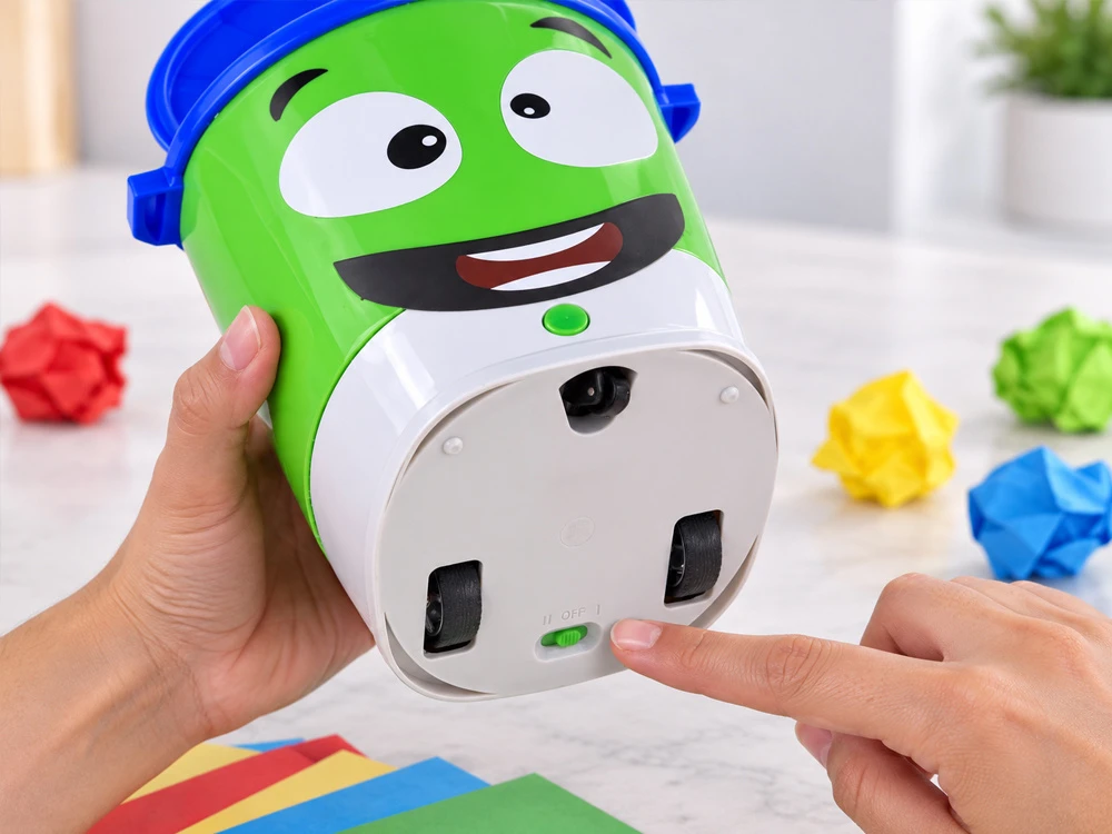 Jokomisiada Arcade game "Runaway trash can" with paper balls GR0844