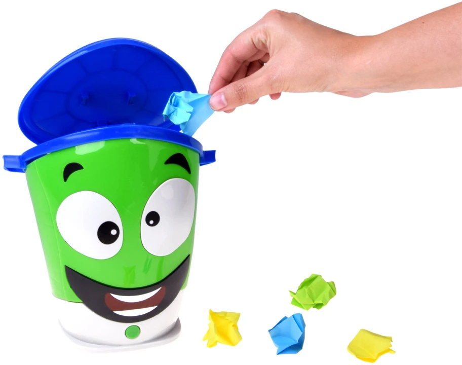 Jokomisiada Arcade game "Runaway trash can" with paper balls GR0844
